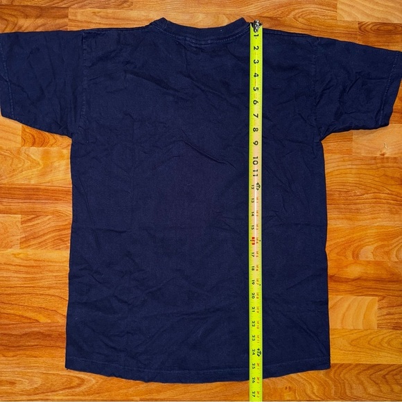 Rare Vtg Disney Store Embroidered Donald Duck & Goofy T Shirt Men’s Small Blue T - Picture 11 of 12